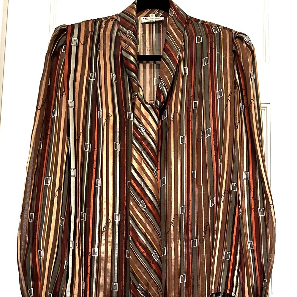 Vintage Marie Coreenne of Georgetown Striped Blouse